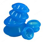 Il vuoto inscatola blu foggiante a coppa di sanità di terapia fisica delle celluliti di Ventouse dell'assorbitore dell'umidità del silicone di massaggio l'anti