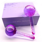 Globi di ghiaccio rosa per massaggiatore di raffreddamento criogenico congelato OEM Premium personalizzato con etichetta privata per il viso