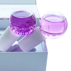Globi di ghiaccio rosa per massaggiatore di raffreddamento criogenico congelato OEM Premium personalizzato con etichetta privata per il viso