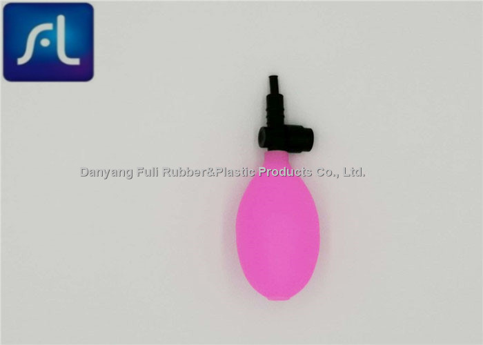 Lampadina rossa di pressione sanguigna del PVC di Rosa, chiara pompa riutilizzabile dello sfigmomanometro