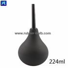 Irrigazione anale pulita nera del corredo 7.6oz della lampadina del clistere del silicone per le donne degli uomini con l'ugello sostituibile Hose+4 (il nero) di 19.7in