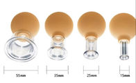 Messo del silicone facciale di 4 dell'insieme foggiante a coppa di vetro foggiante a coppa tazze di aspirazione di massaggio di anti delle celluliti vuoto della tazza