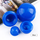 massaggio foggiante a coppa della tazza di aspirazione del silicone di dimensione 4Pcs di vuoto blu differente di sanità