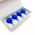 4 tazze manuali di aspirazione di massaggio del silicone riutilizzabile dei pc per le celluliti