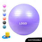 Palla protetta contro le esplosioni di yoga 17.7inch di forma fisica 45cm del PVC con la palla di yoga dell'attrezzatura di esercizio della palla di esercizio della pompa di aria