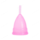 Tazza mestruale, tazze riutilizzabili di periodo del silicone messe con flusso regolare &amp; pesante di sterilizzazione pieghevole della tazza, BPA libero, flessibile