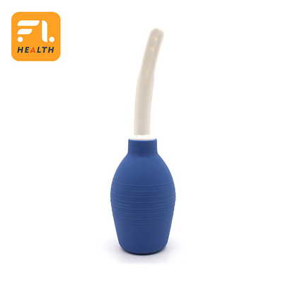 Bagno nero per clistere in silicone 7.6 oz Pulita doccia anale con tubo da 19.7 in
