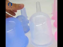 Set di coppette anticellulite sottovuoto riutilizzabili in silicone da 6,8 * 53/6 * 1,5 cm