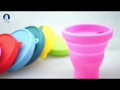 Coppetta mestruale morbida in silicone di grado medico riutilizzabile per l'igiene femminile