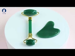 Set di strumenti naturale facciale della pelle 100% Jade Roller Gua Sha Massage per il rilassamento del muscolo