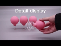 Cupping facciale anti rughe in gomma e vetro